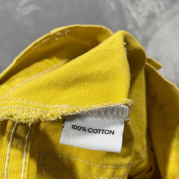 Lykke Wullf Perfected Ranch Pant 2 Yellow Patch Pockets Cotton Retro High Rise - Picture 5 of 15